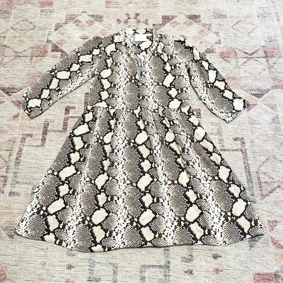 Maeve by Anthropologie Juno Snake Print Dress size XS Extra Small - Picture 5 of 16